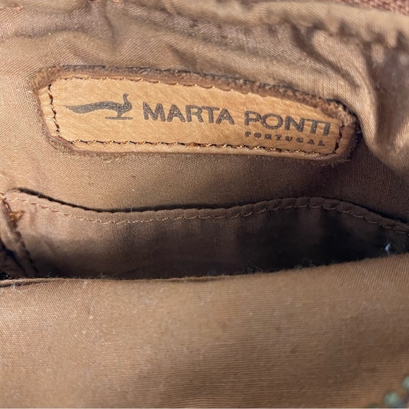 Marta Ponti genuine leather boho crossbody bag - Picture 8 of 11